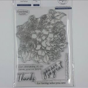 Pinkfresh Studio Photopolymer Clear Stamps Floral Special Occasion
